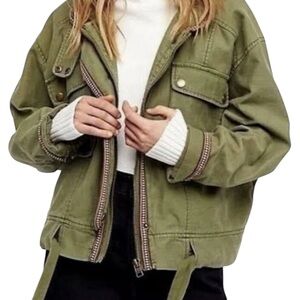 Olive Green Women's Jacket Size L